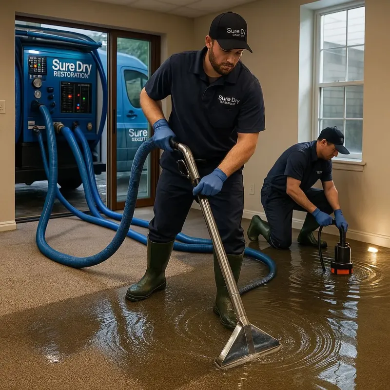 Water Extraction and Removal process in West Mayfield, PA